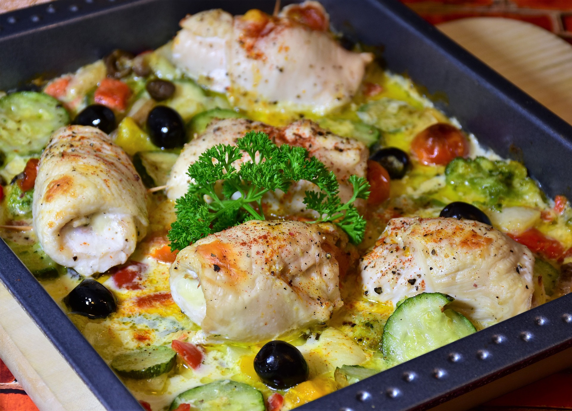 Chicken Thighs with Olives and Tomatoes - Explore Italy and Beyond
